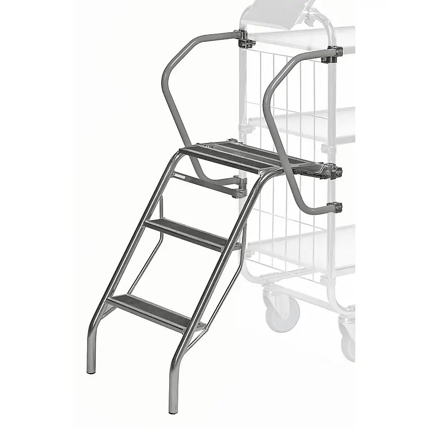 Scala con due maniglie – Kongamek per carrelli modulari Basis con portata di 200 kg