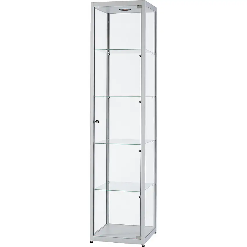 Vetrinetta, altezza 2000 mm illuminazione a LED, Ø paralume 35 mm