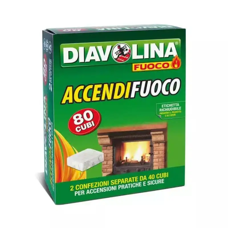 Accendifuoco 80 cubi Diavolina
