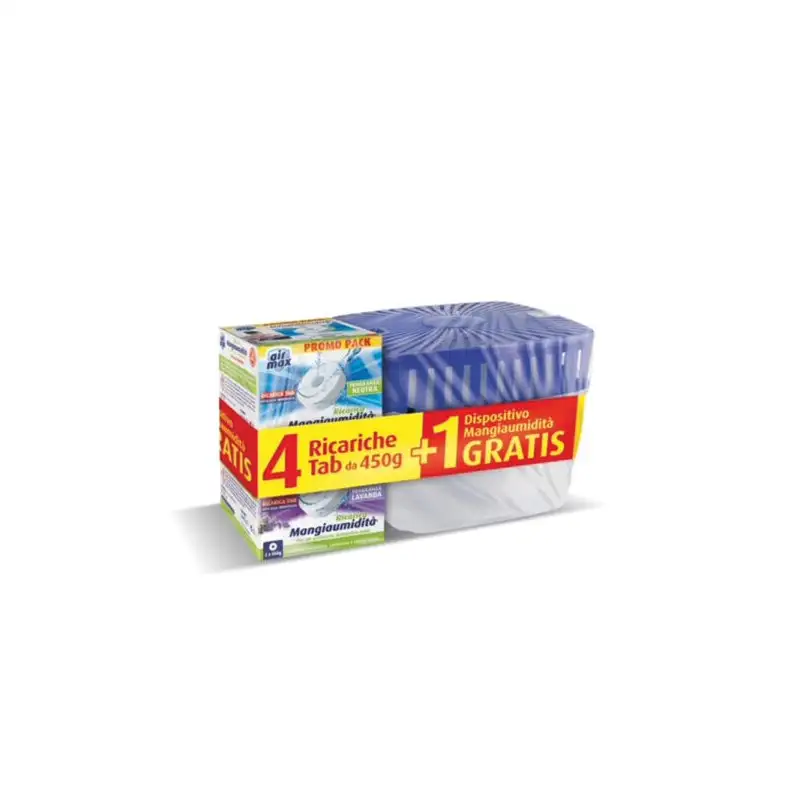 Airmax kit 1 VORTEX + 4 TAB DA 450 GR ( 2 NEUTRI E 2 LAVANDA)