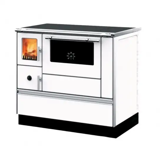 Cucina a Legna Alfa Plam Dominant 90H Bianca, 6.5kW