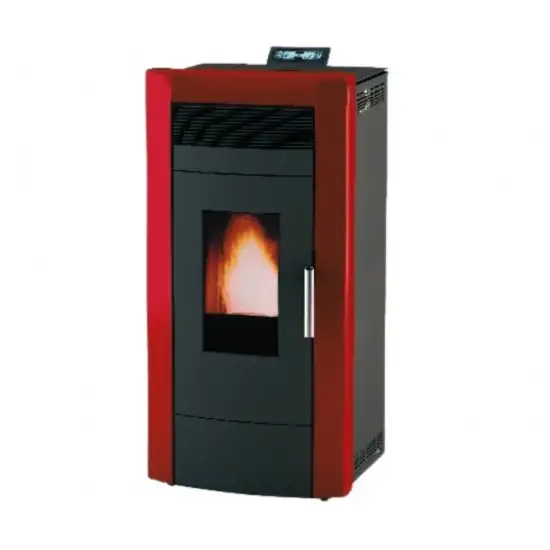 Termostufa a Pellet Alfa Plam Commo 15 Bordò, 15kW
