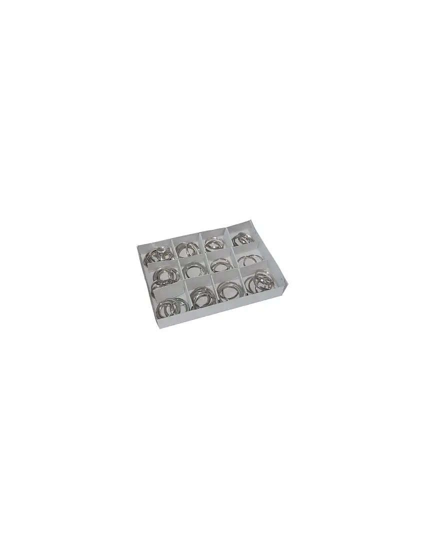 ANELLO PORTACHIAVE KIT ACCIAIO NICHELATO CFPZ 72