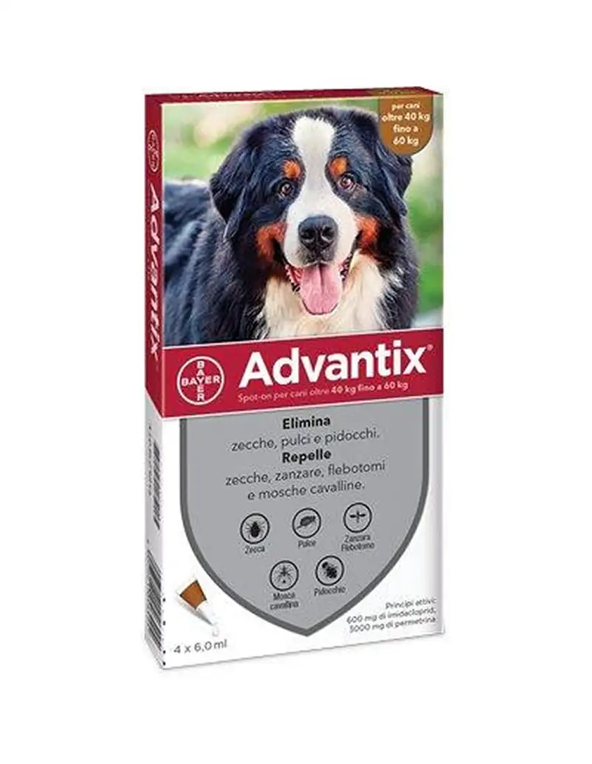 ANTIPARASSITARIO ADVANTIX CANI ELANCO KG 40+ CFPZ 4