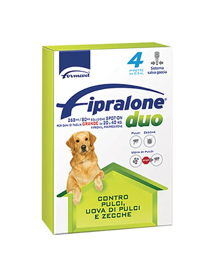 ANTIPARASSITARIO FIPRALONE DUO CANE FORMEVET KG 20/40 CFPIPETTE 4