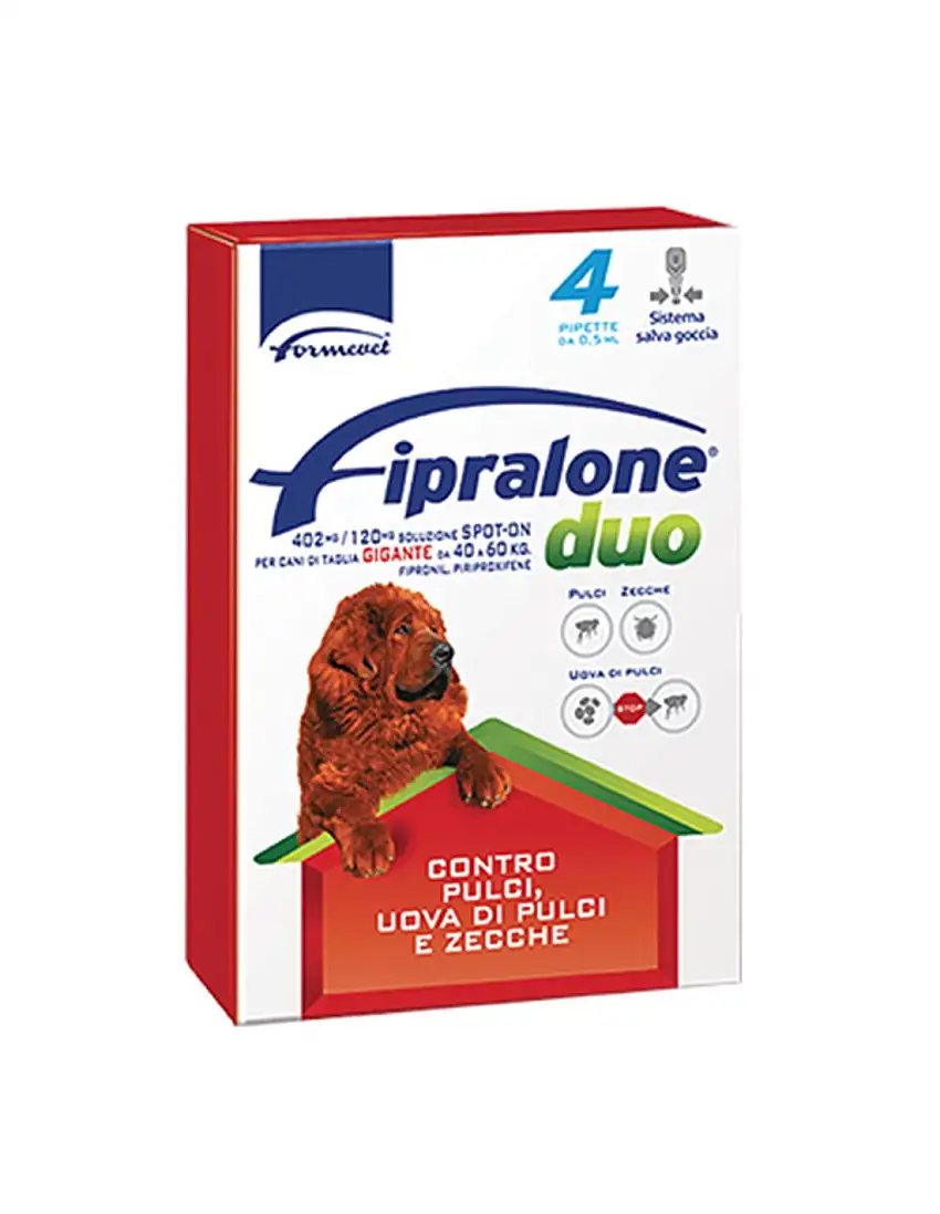 ANTIPARASSITARIO FIPRALONE DUO CANE FORMEVET KG 40/60 CFPIPETTE 4