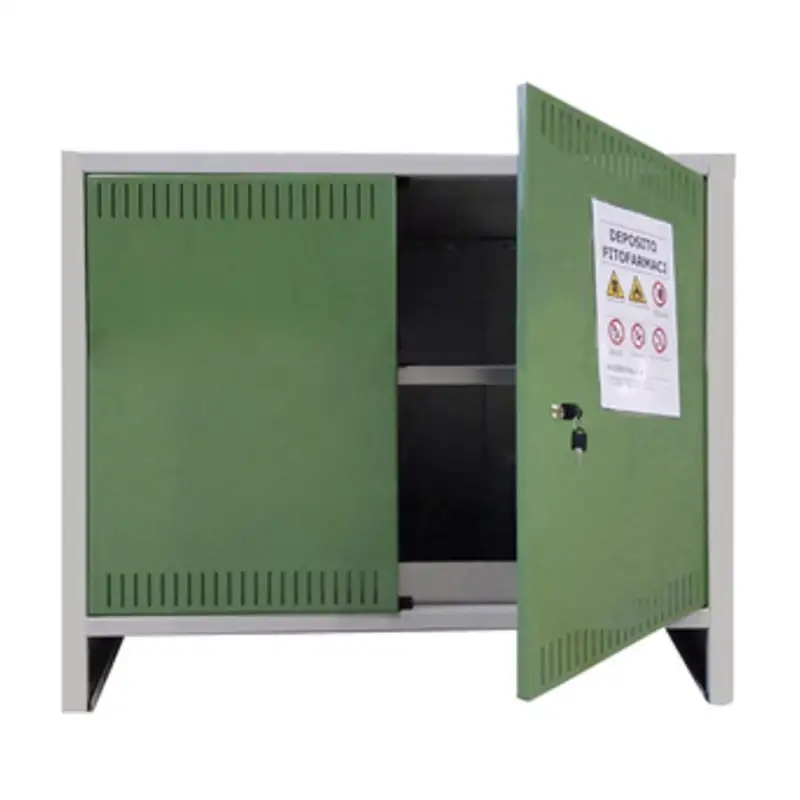 ARMADIO PER FITOFARMACI KIT 2 ANTE 100X40XH80 CM