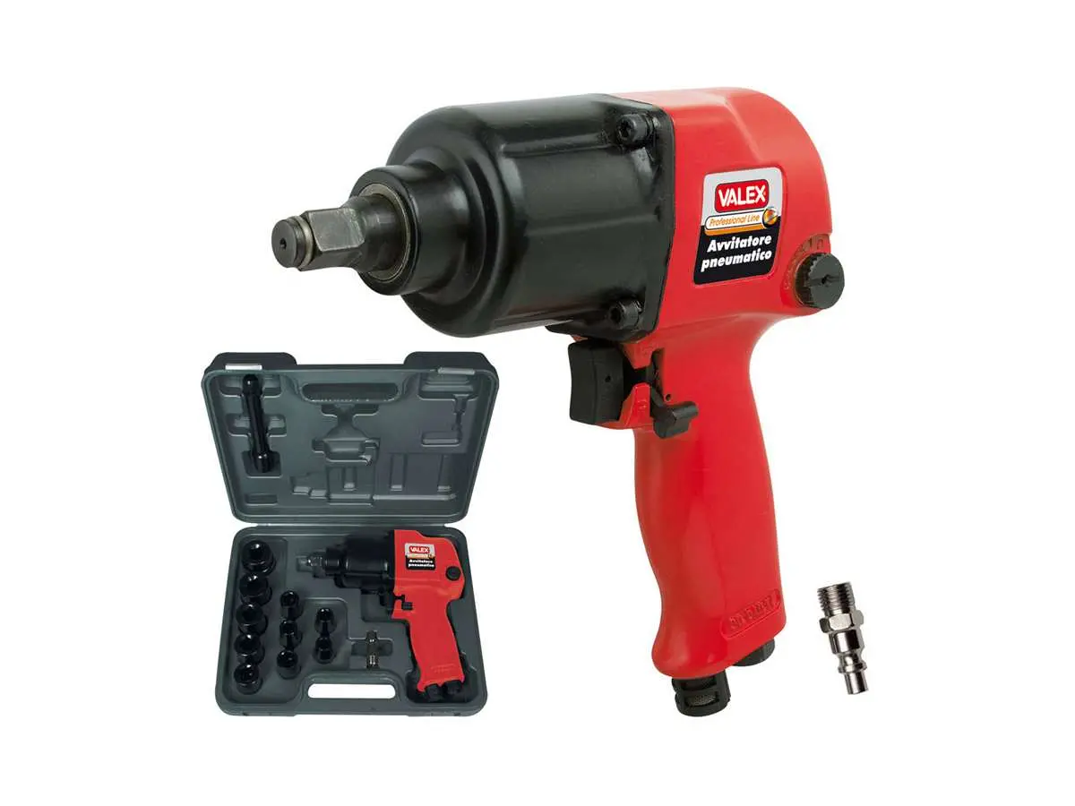Valex Avvitatore pneumatico professionale con attacco da 1/2" con bussole - Valex