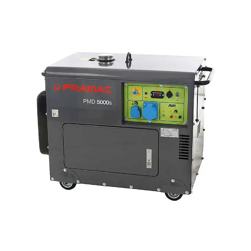 Generatore "PMD 5000 S" motore OHV monofase con funzionamento a diesel e avviamento elettrico 5000 W