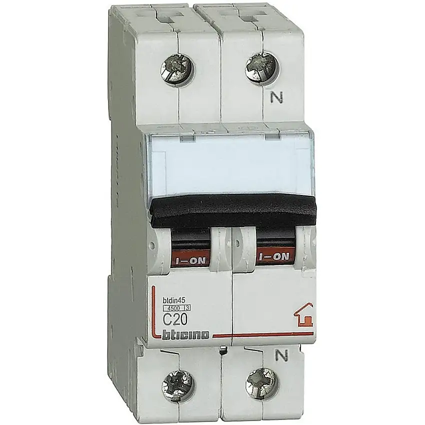 BTICINO FC810NC25 - Interruttore Automatico Magnetotermico 1P+N 25A 4,5KA