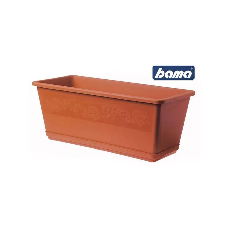 Balconella con sottovaso dimensioni (cm.): 40 x 17,5 x 15h