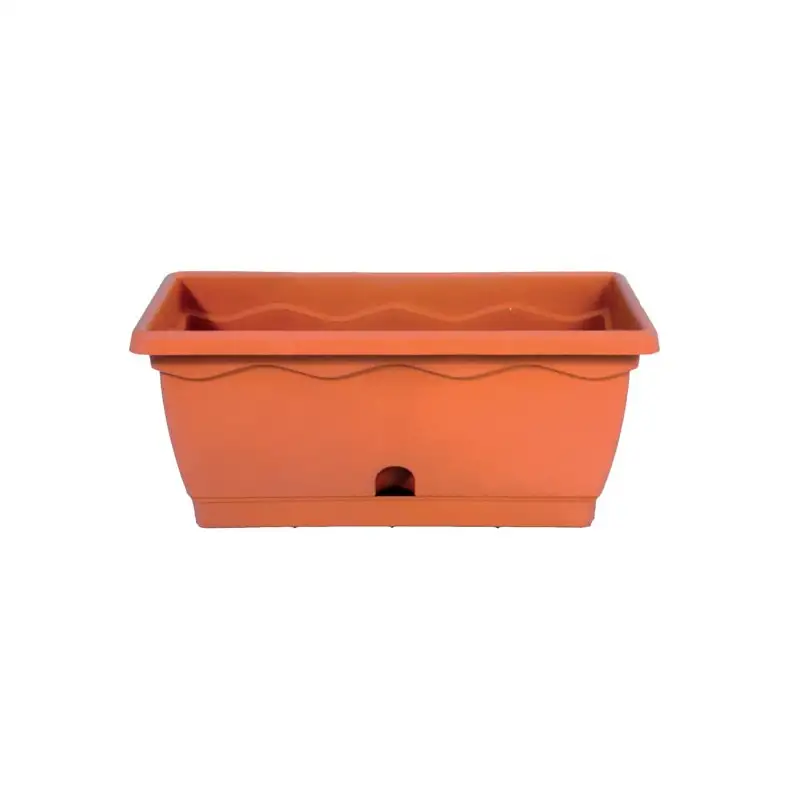 Balconiera vulcano con riserva idrica dimensioni cm:50x20x18h