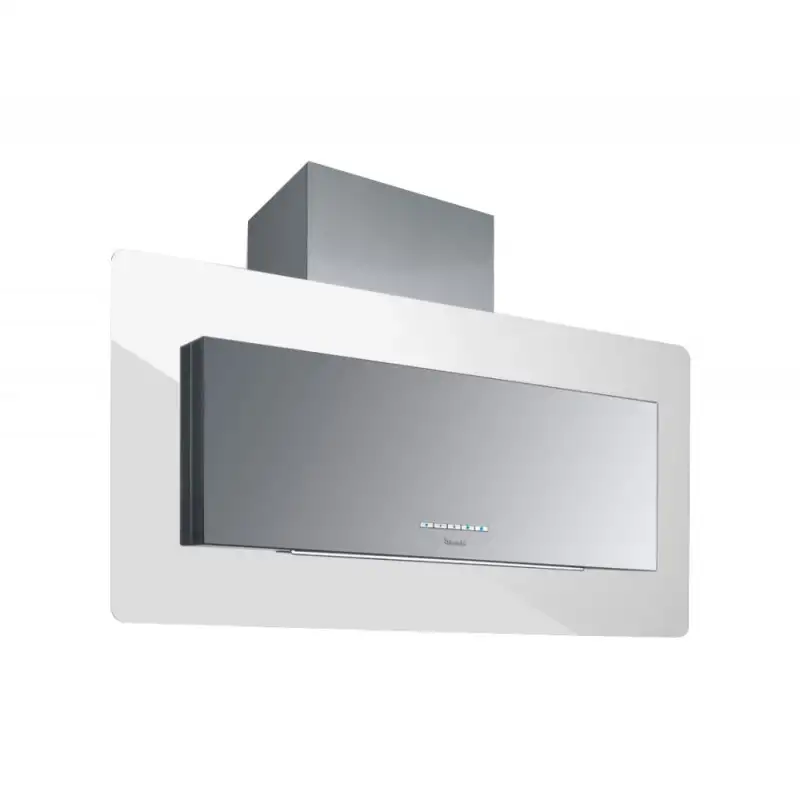 Baraldi TRISIA Cappa a parete cm. 90motore 800 m3/hinox/vetro bianco