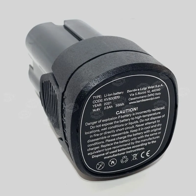 Batteria per forbici KV310 KV360 KV290 KV300 14.4V 2.5Ah 36Wh originale Volpi