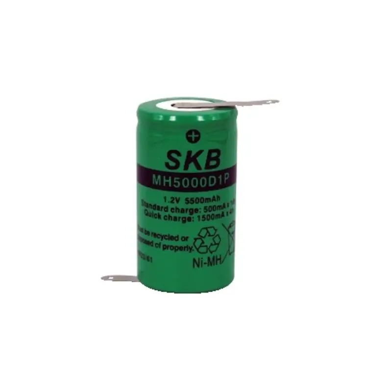 Batteria Torcia Ricaricabile con lamelle a Saldare NI-MH 1,2V 5500mAh GBC