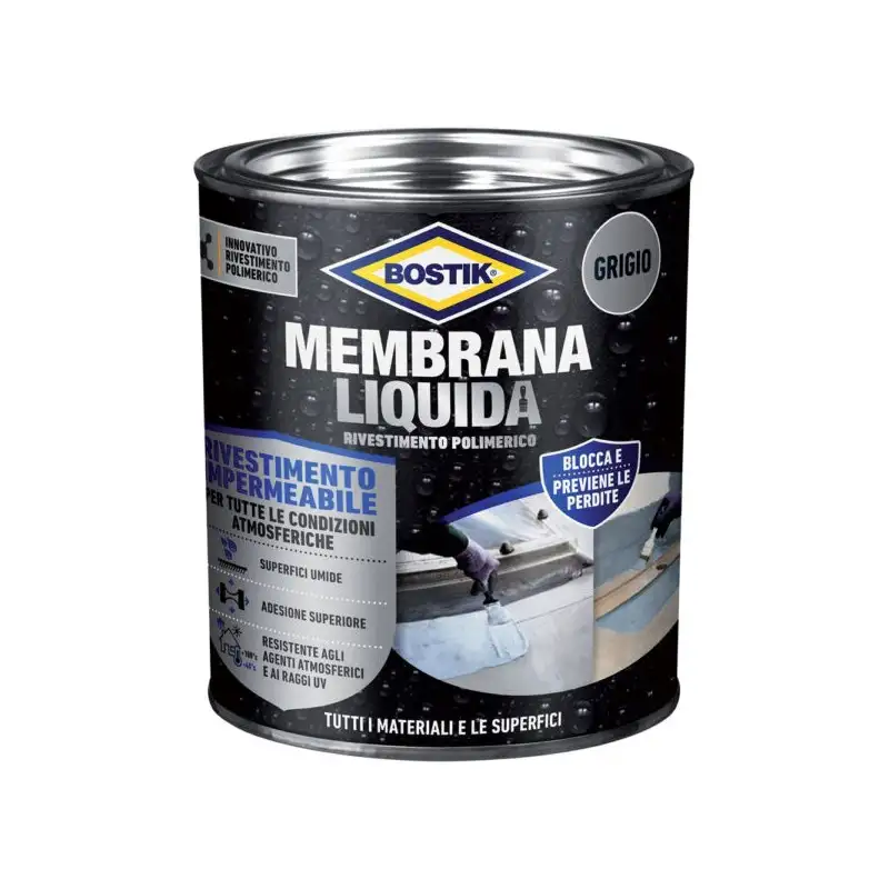 Bostik membrana liquida base solvente 750ml terracotta