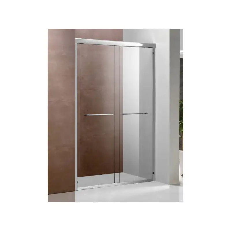 Box doccia in vetro trasparente-clear 2 porte scorrevoli cm. 118
