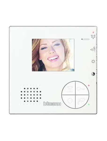 bticino classe 100 v12b videocitofono ricambio colori monitor vivavoce 2 fili bticino 344502
