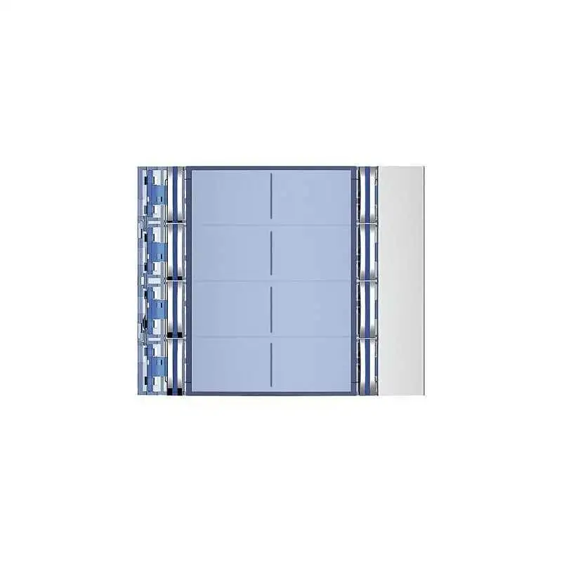 BTICINO 352181 - Frontale 8 pulsanti su colonna doppia finitura Allmetal