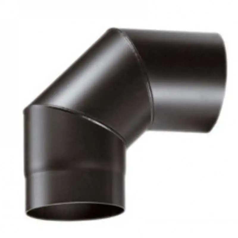 CANNA FUMARIA CURVA FUMI 90GRADI DIAM.80mm STUFA A PELLET