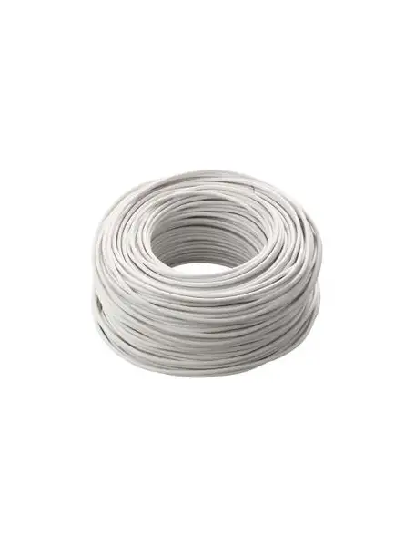 cavo bipolare similgomma bianco h05vvh 2 x 1,50 gommato 100 metri FF5H05VVF21.50B