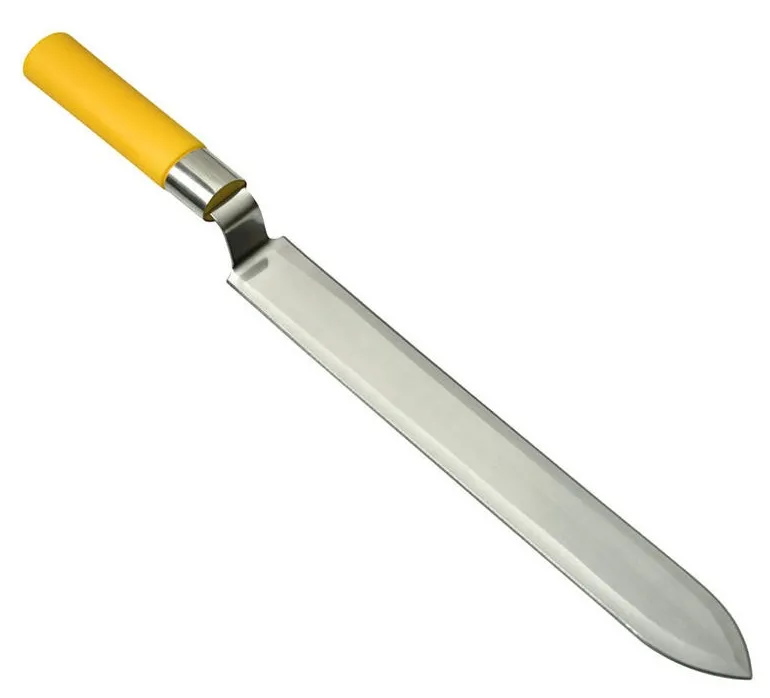 Coltello disopercolatore a doppia lama liscia per apicoltura