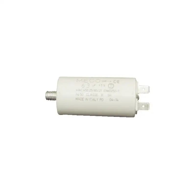 Condensatore 55 uf/450V per avviamento motori con terminali Faston