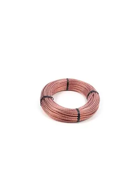 corda treccia rame nudo connessioni elettriche collegamenti di terra 16mm kg14,4  100 metri FF5CORRIG16M