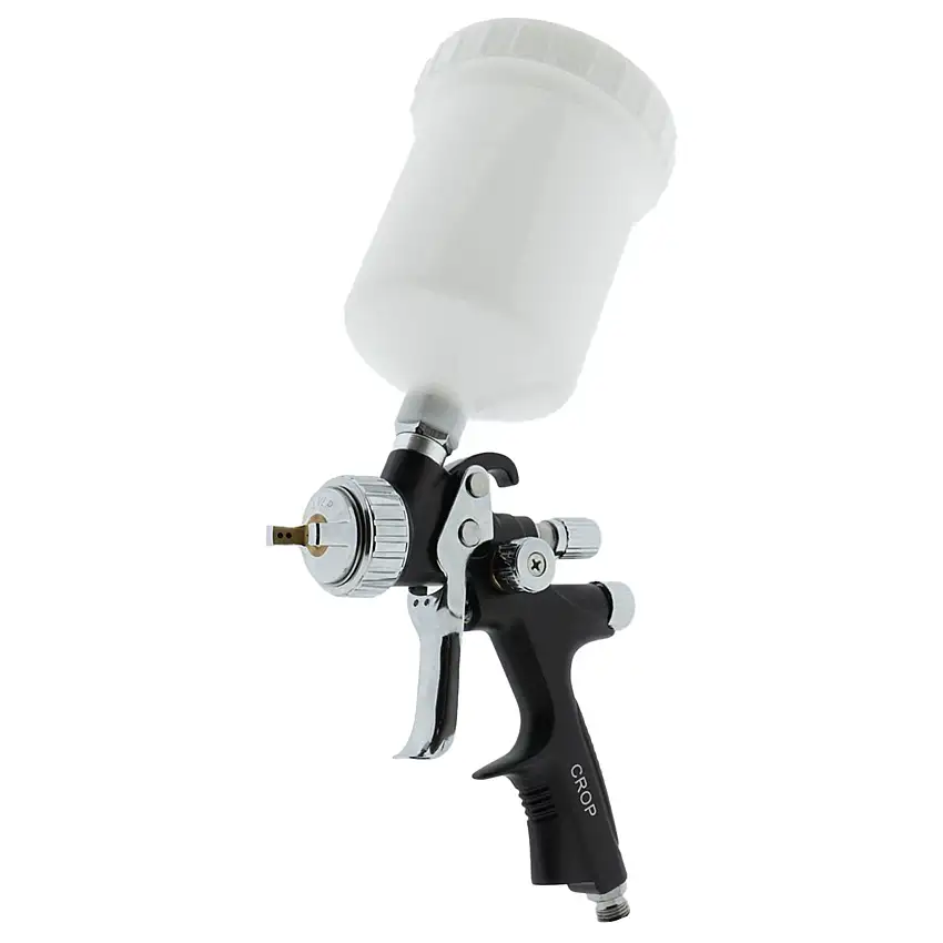 CROP Aerografo Professionale LVLP - Con Tazza Superiore