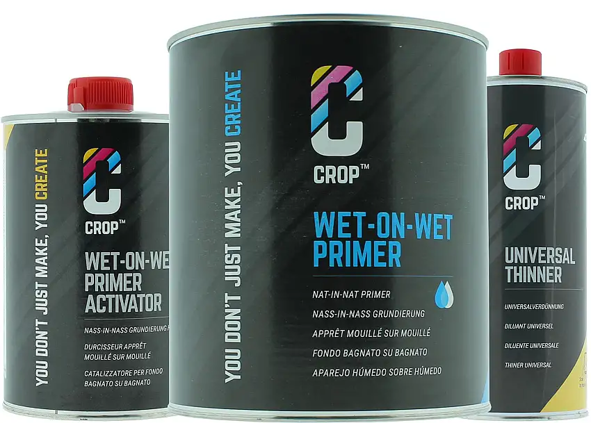 CROP Fondo 2K Bagnato Su Bagnato - Grigio 3lt Set Promozionale Completo