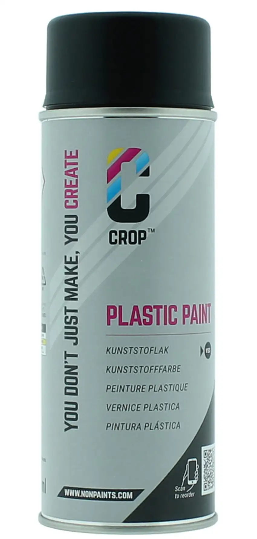 CROP Plastic Paint Spray - Nero Opaco 400ml