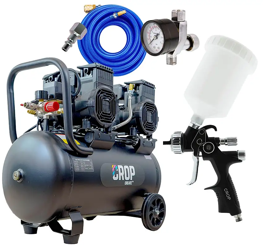 CROP Compressore Professionale Con Set Verniciatura