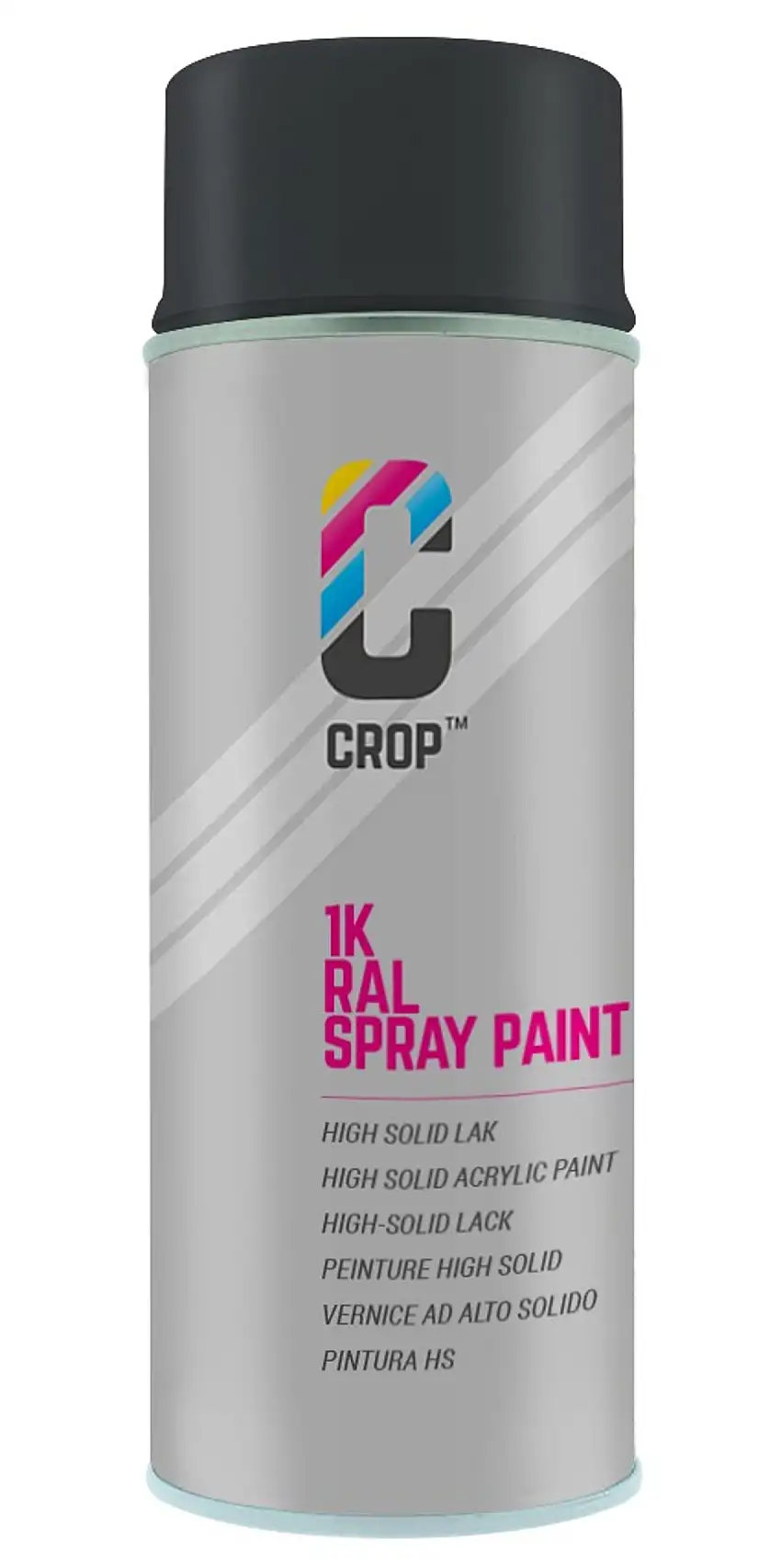 CROP Bomboletta Spray Grigio Nerastro Lucido RAL 7021 - 400ml