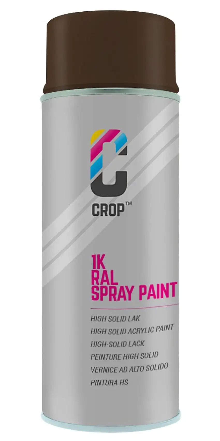 CROP Bomboletta Spray Marrone Seppia Lucido RAL 8014 - 400ml