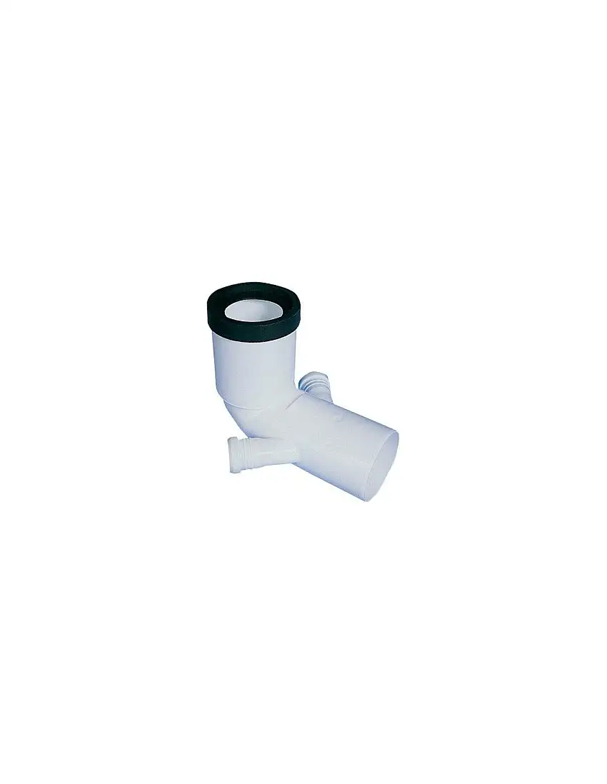 CURVA WC PROLUNGATA + 2 ATTACCHI SCARICO IDRICO