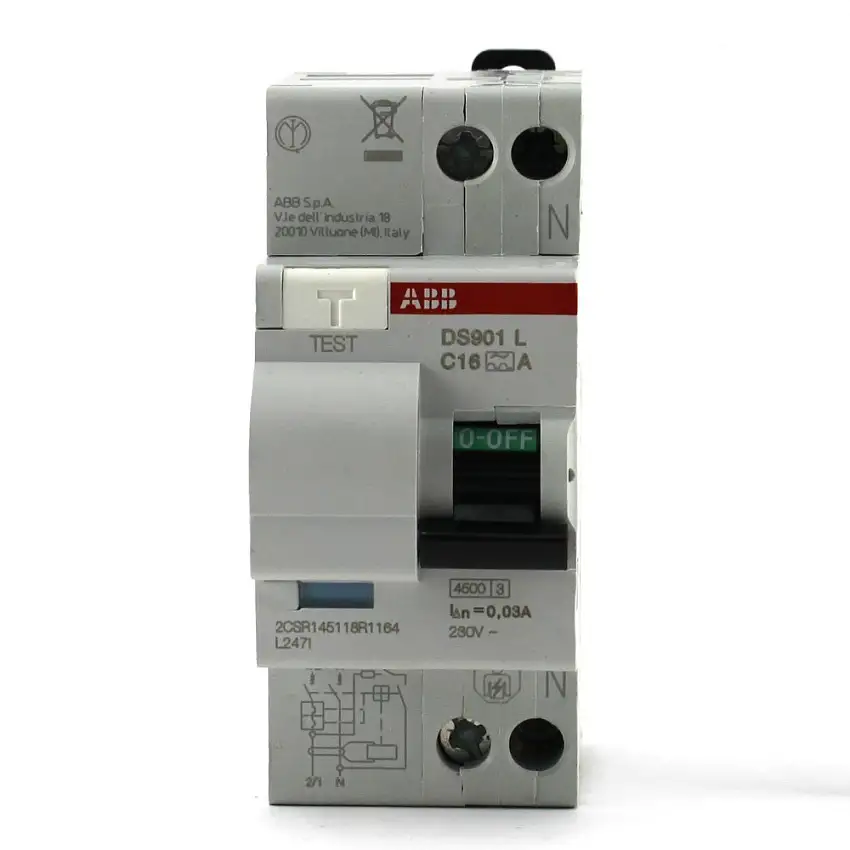 Differenziale magnetotermico CLASSE A 1P+N 0,03 16A