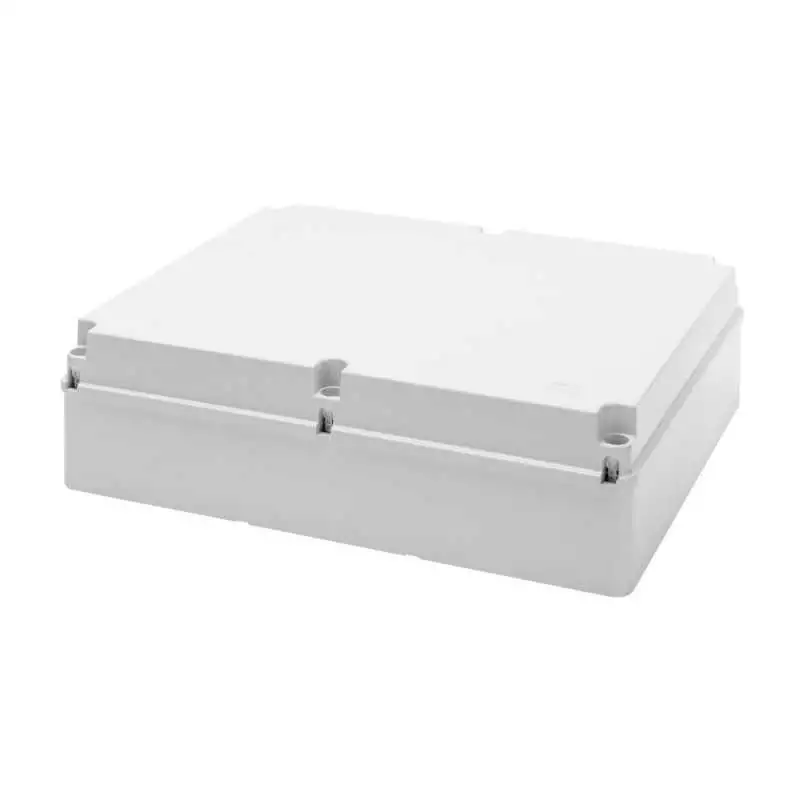 GEWISS GW44211 - Cassetta di derivazione con coperchio basso a vite - IP56 - dimensioni interne 460x380x120 - pareti lisce - grigio ral 7035