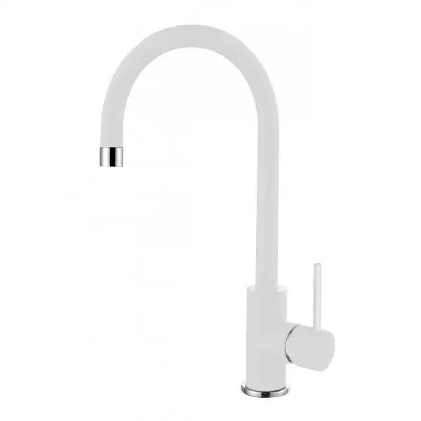 Elleci Miscelatore Monocomando con canna girevole Cloud Granitek Bianco 68 MGKCLO68