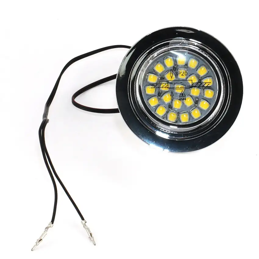 Faretto cromato a led 12V, 2W , 4000k