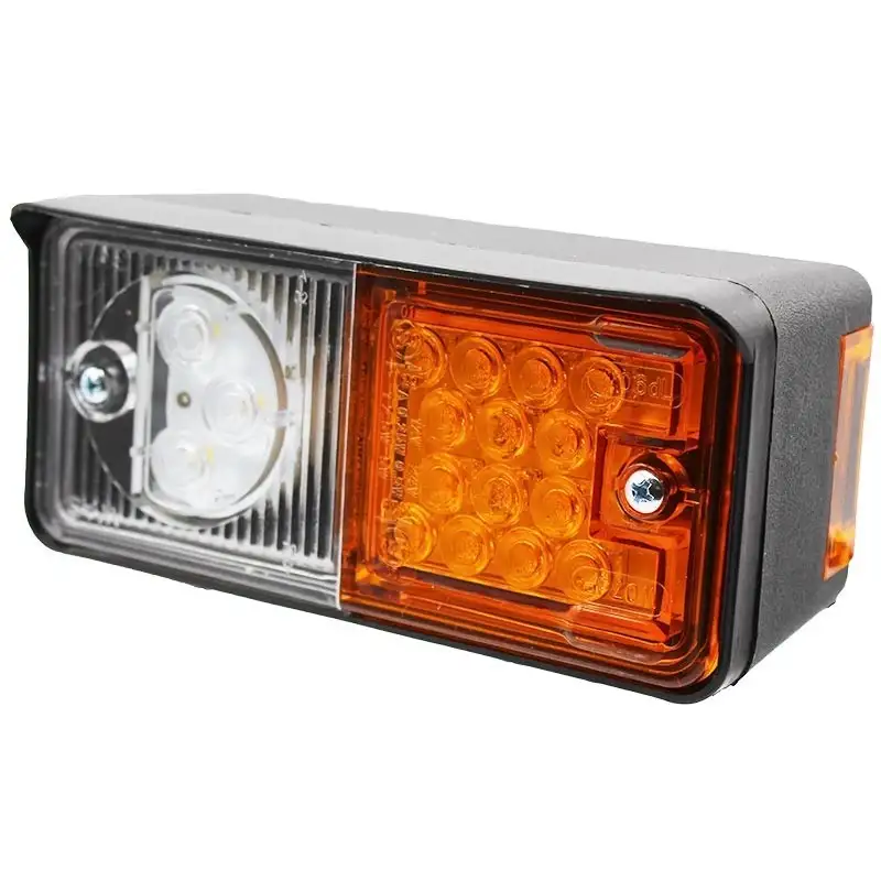Fanale anteriore destro per trattore e rimorchio a LED 2 luci 12-24V