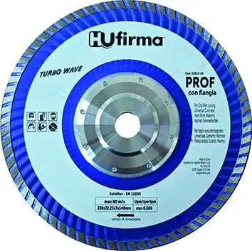 DISCO DIAMANTATO TURBO-WAVE HU-FIRMA PROF BLU DIA.230 MM