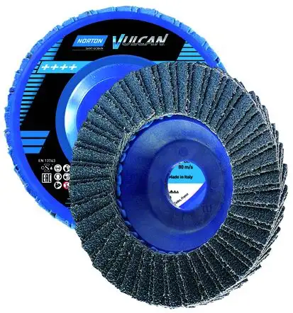 DISCHI LAMELLE NORTON VULCAN NYLON R-842 180 MM GRANA 40  10 PZ