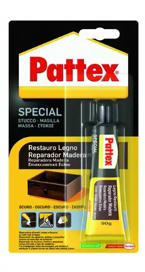 ADESIVI PATTEX SPECIAL LEGNORESTAURO SCURO  50 G 6 PZ