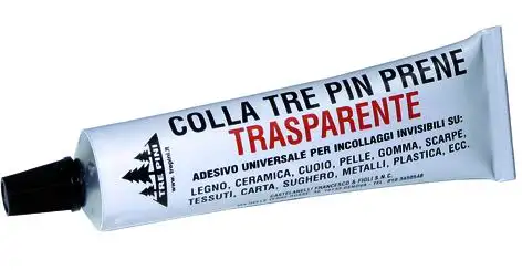 ADESIVI TRE PIN SUPERCHIARO TUBETTO TRASPARENTE 75 ML 12 PZ