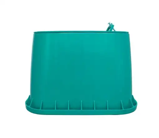 Pozzetto rettangolare Medio 113 52,5x39,5 H33cm coperchio verde con maniglia certificato