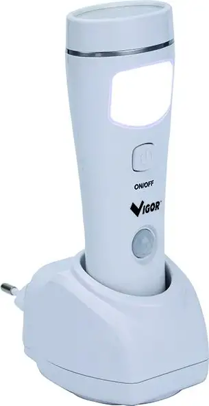 LAMPADA EMERGENZA VIGOR LEON LI-ION TORCIA  5+15 LED