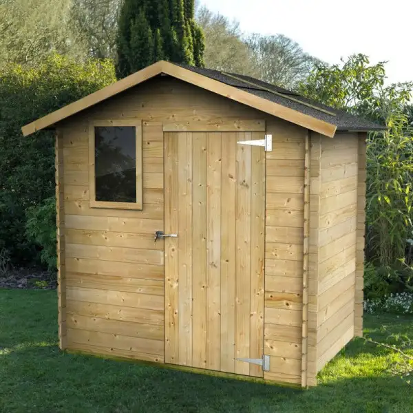 Casetta da giardino LIVIA 198x130cm - Porta cieca a singolo battente + Finestra - Pavimento escluso - ALCE