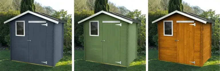 Casetta da giardino LIVIA 198x130cm - Porta cieca a singolo battente + Finestra - Pavimento osb 12mm - tetto osb 12mm - ALCE