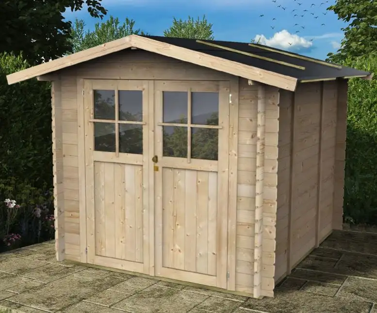 Casetta da giardino OPERA 215x249cm - Porta doppia finestrata - ALCE