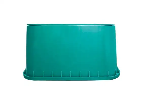 Pozzetto rettangolare Maxi 115 66x49,5 H33cm coperchio verde con maniglia certificato